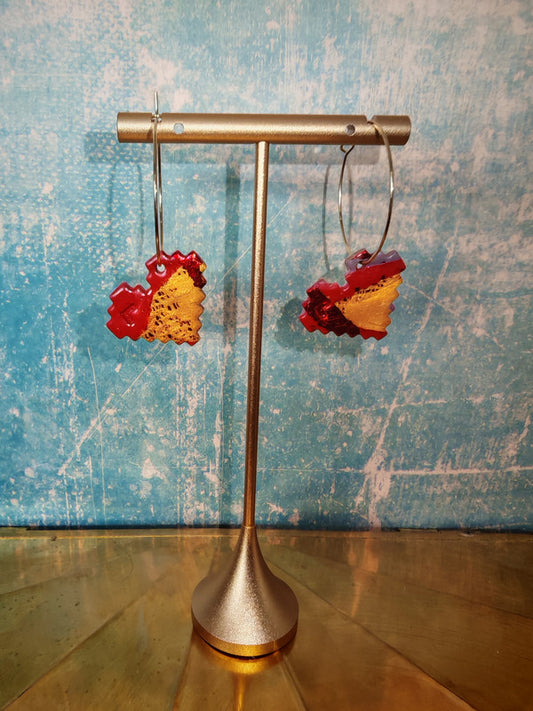 Boucles d'oreilles unique